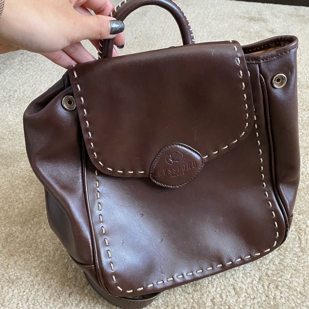 Kesslord Paris leather mini bag/backpack